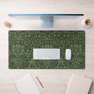 William Morris Flower Garden-Greens Desk Mat