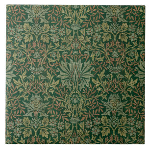 William Morris Flower Garden-Greens Tile