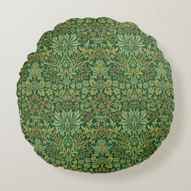 William Morris "Flower Garden" Round Cushion (Front)
