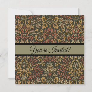 William Morris Flower Garden Tapestry Invitation