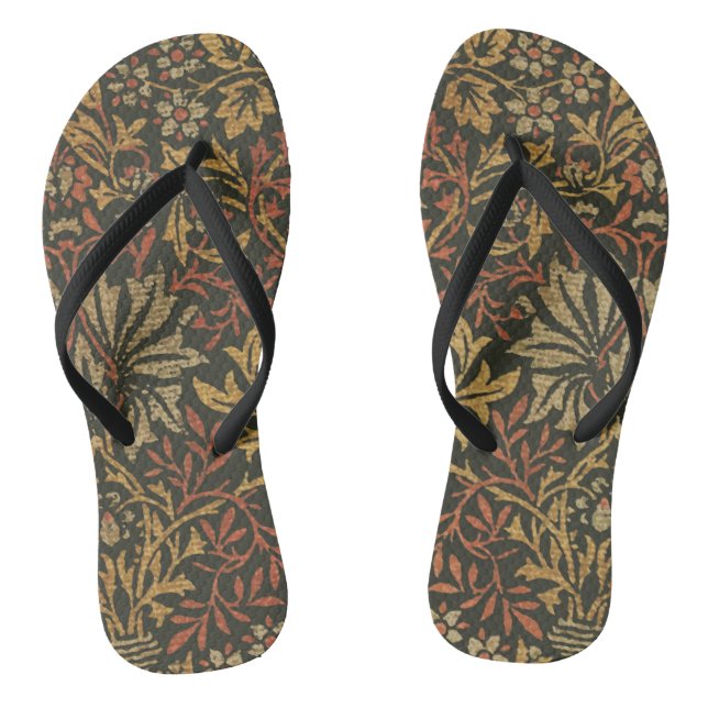 William Morris Flower Garden Tapestry Jandals (Footbed)