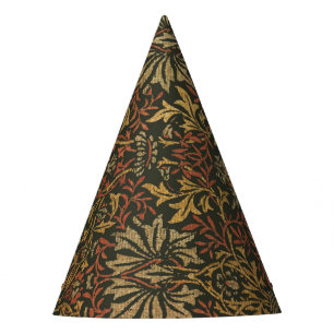 William Morris Flower Garden Tapestry Party Hat