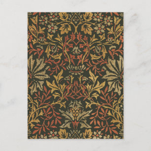 William Morris Flower Garden Tapestry Postcard