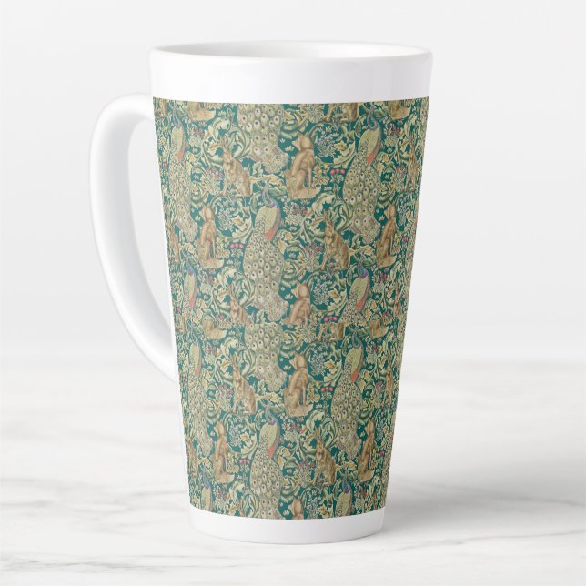 William Morris Forest Latte Mug (Left Angle)