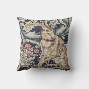 William Morris Forest Rabbit Cushion