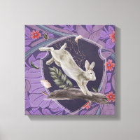 William Morris Forest Rabbit Floral Art Nouveau