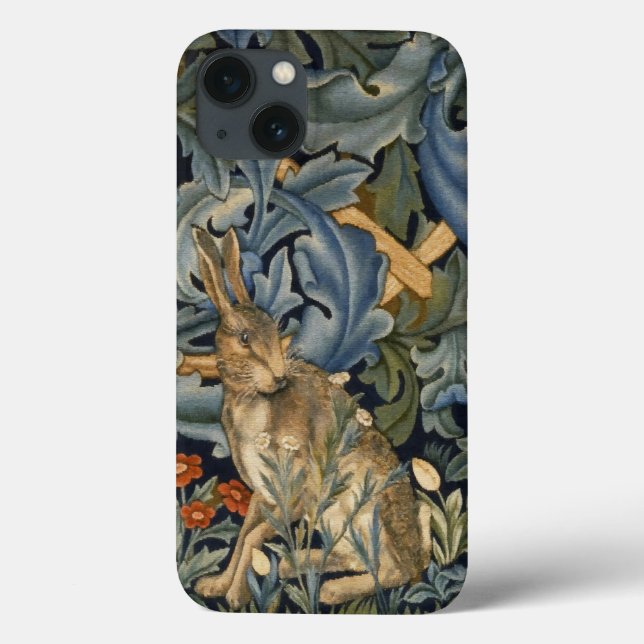 William Morris Forest Rabbit Floral Art Nouveau Case-Mate iPhone Case (Back)
