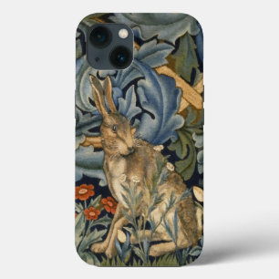 William Morris Forest Rabbit Floral Art Nouveau iPhone 13 Case