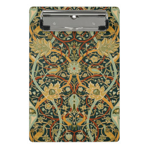 William Morris Forest Tapestry Pattern: Vintage Mini Clipboard