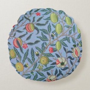 William Morris fruit or Pomegranate botanical Round Cushion