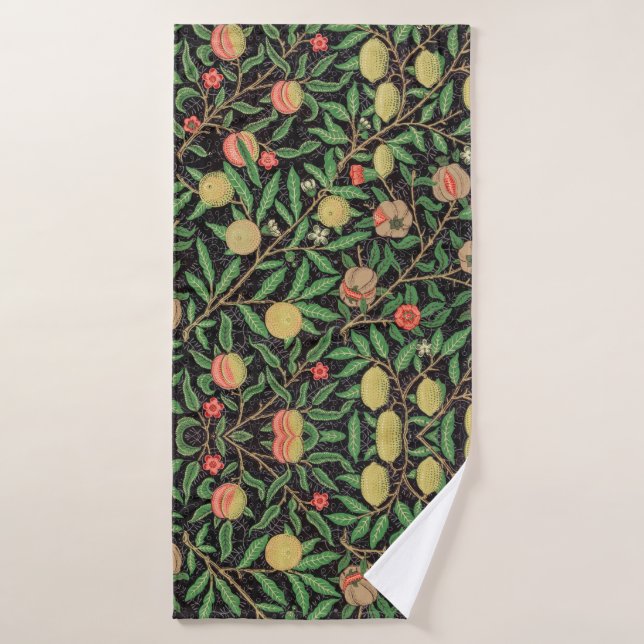 William Morris Fruit pattern Vintage Bath Towel (Bath Towel)