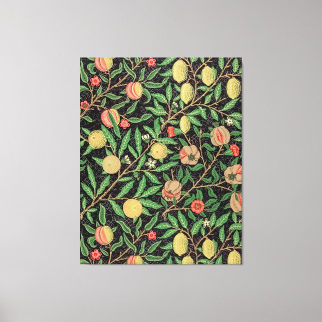 William Morris Fruit pattern Vintage Canvas Print (Front)