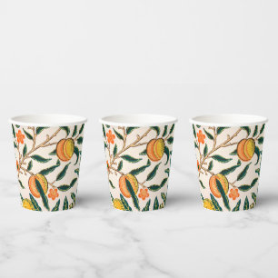 William Morris Fruit Pomegranate Vintage Paper Cups