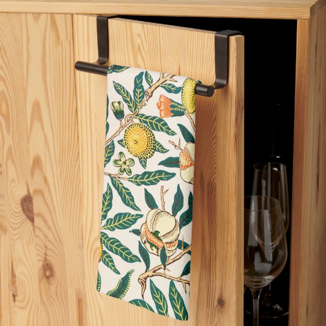 William Morris Fruit Pomegranate Vintage  Tea Towel (Thirds Fold)