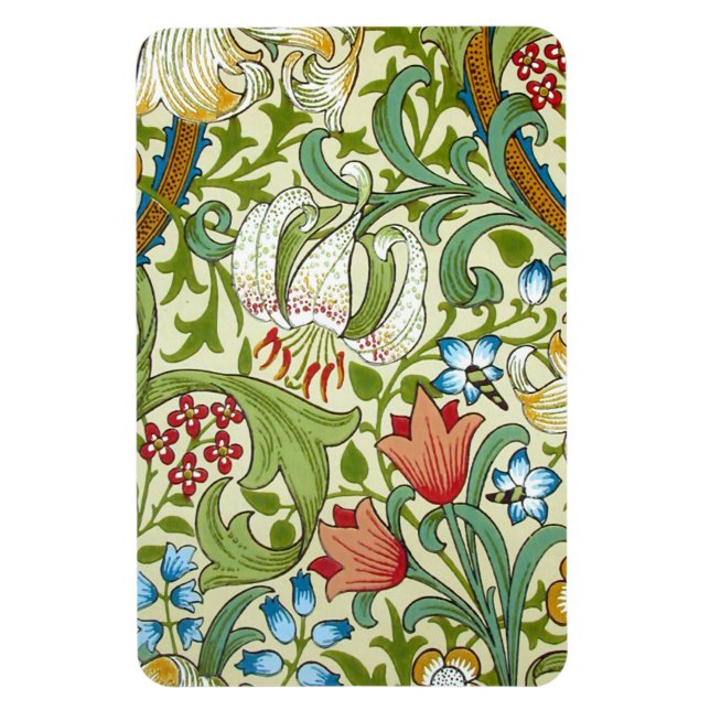 William Morris Garden Lily Wallpaper Magnet (Vertical)