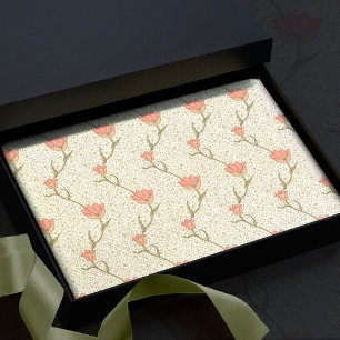 William Morris Garden Tulip Floral Pattern Tissue Paper