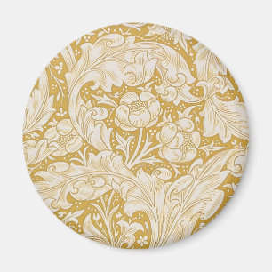 William Morris Gold Bachelors Button Floral Magnet