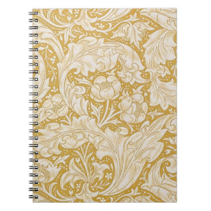 William Morris Gold Bachelors Button Floral Notebook