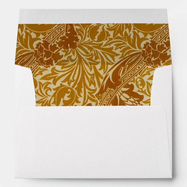 William Morris Gold Leaves Envelopes (Back (Bottom))