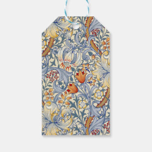 William Morris Gold Lily Victorian Wallpaper Gift Tags