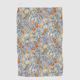 William Morris Gold Lily Victorian Wallpaper Golf Towel