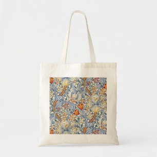 William Morris Gold Lily Victorian Wallpaper Tote Bag
