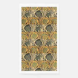 William Morris Gold Tulip Lily Vintage Wallpaper Napkin