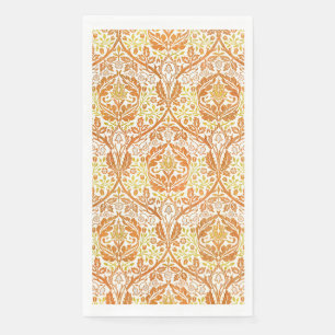 William Morris Golden Bough Orange Floral Art Napkin