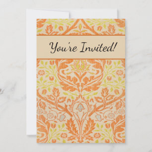 William Morris Golden Bough Pattern Vintage Art Invitation