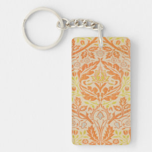 William Morris Golden Bough Pattern Vintage Art Key Ring