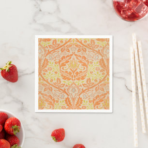 William Morris Golden Bough Pattern Vintage Art Napkin