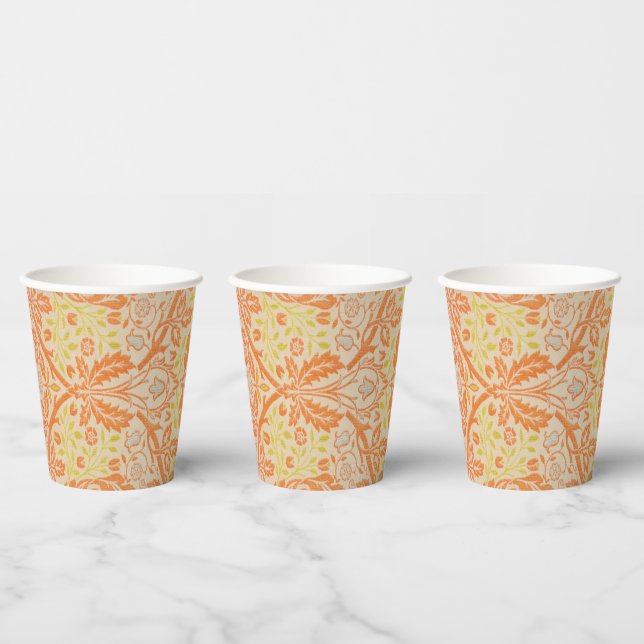 William Morris Golden Bough Tapestry Pattern Paper Cups (Multi)