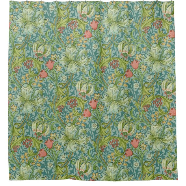 William Morris "Golden Lily" 1 Shower Curtain (Front)