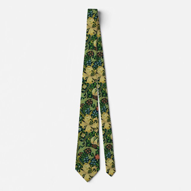 William Morris "Golden Lily" 4 Tie (Front)