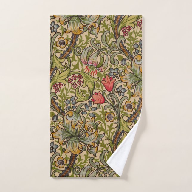 William Morris Golden Lily Antique Hand Towel (Hand Towel)