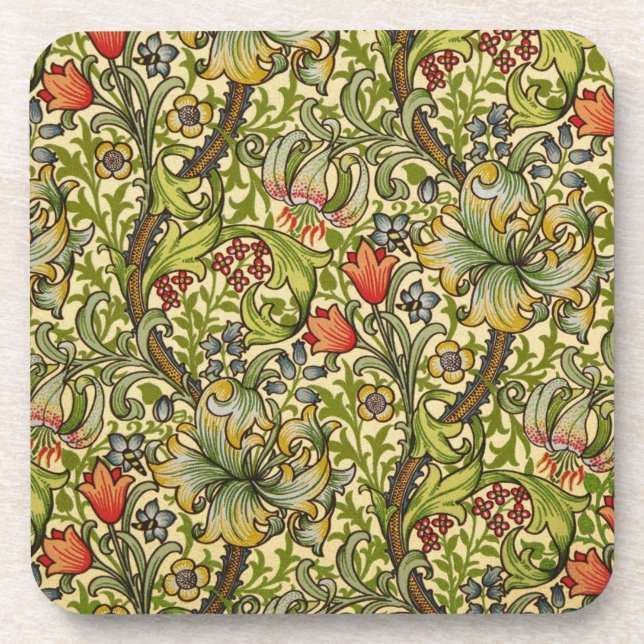 William Morris Golden Lily Coaster (Front)
