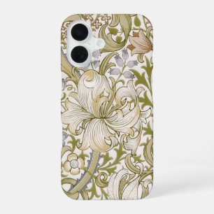 William Morris Golden Lily Garden Flower Classic iPhone 16 Case