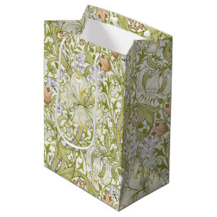 William Morris Golden Lily Garden Flower Classic Medium Gift Bag