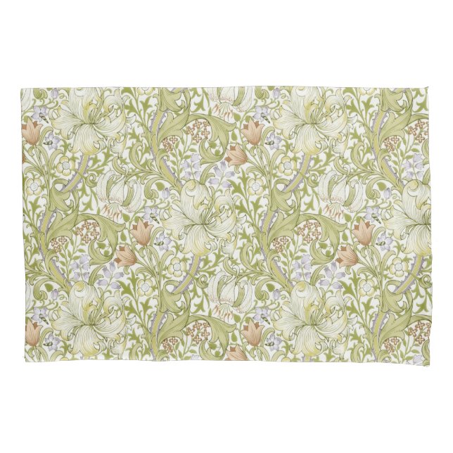 William Morris Golden Lily Garden Flower Classic Pillowcase (Front)