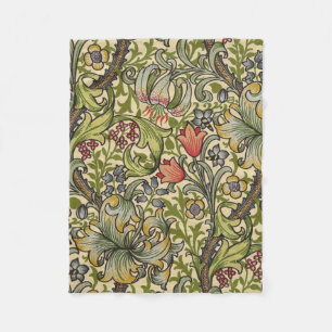 William Morris Golden Lily Restored Pattern Fleece Blanket