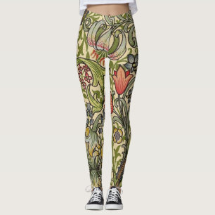 William Morris Golden Lily Restored Pattern Leggings