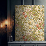 William Morris Golden Lily Vintage Pattern Canvas Print<br><div class="desc">William Morris Golden Lily Floral Vintage Art Wallpaper Design. William Morris was an English textile designer, artist, writer, and socialist associated with the Pre-Raphaelite Brotherhood and the British Arts and Crafts Movement. He founded a design firm in partnership with the artist Edward Burne-Jones, and the poet and artist Dante Gabriel...</div>