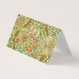William Morris Golden Lily Vintage Pre-Raphaelite Business Card