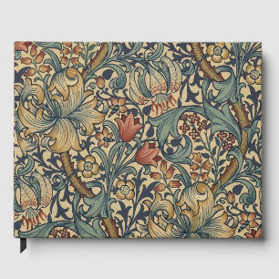 William Morris Golden Lily Vintage Pre-Raphaelite Guest Book