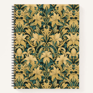 William Morris Golden Lily Vintage Pre-Raphaelite Notebook