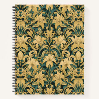 William Morris Golden Lily Vintage Pre-Raphaelite Notebook