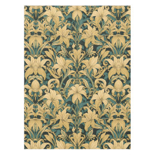 William Morris Golden Lily Vintage Pre-Raphaelite Tablecloth