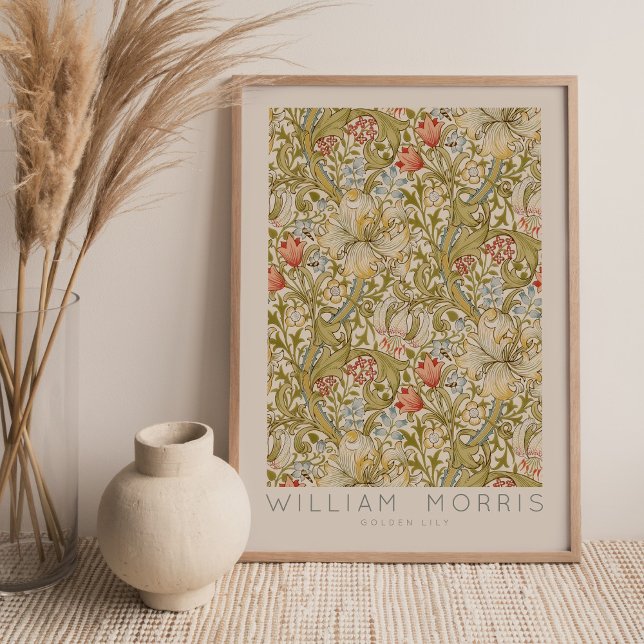 William Morris Golden Lily Wall Art Print (Creator Uploaded)