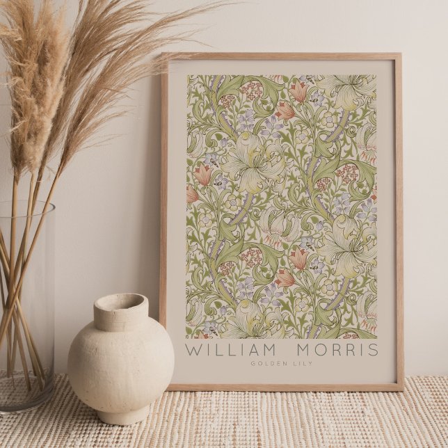 William Morris Golden Lily Wall Art Print (Creator Uploaded)