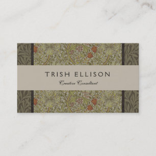 William Morris Golden Lily Willow Bough Pattern Business Card